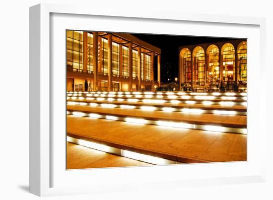 Lincoln Center, Manhattan, New York City, at Night.-Sabine Jacobs-Framed Photographic Print