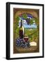 Lincoln City, Oregon - Pinot Noir-Lantern Press-Framed Art Print