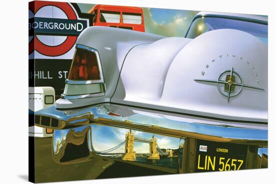 Lincoln Continental '56 in London-Graham Reynold-Stretched Canvas