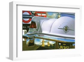 Lincoln Continental '56 in London-Graham Reynold-Framed Art Print
