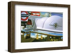 Lincoln Continental '56 in London-Graham Reynold-Framed Art Print