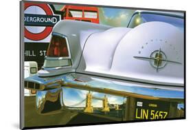 Lincoln Continental '56 in London-Graham Reynold-Mounted Art Print
