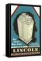 Lincoln Hotel Advertisement-null-Framed Stretched Canvas