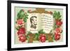 Lincoln in Book with Quotation-null-Framed Premium Giclee Print