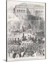 Lincoln is Inaugurated at Washington-Winslow Homer-Mounted Art Print