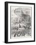 Lincoln is Inaugurated at Washington-Winslow Homer-Framed Art Print