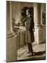 Lincoln Looks Out from the White House (Litho)-American-Mounted Giclee Print