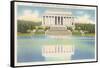 Lincoln Memorial and Mirror Pool-null-Framed Stretched Canvas