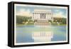 Lincoln Memorial and Mirror Pool-null-Framed Stretched Canvas