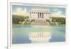 Lincoln Memorial and Mirror Pool-null-Framed Art Print