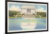 Lincoln Memorial and Mirror Pool-null-Framed Art Print