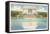 Lincoln Memorial and Mirror Pool-null-Framed Stretched Canvas