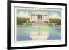 Lincoln Memorial and Mirror Pool-null-Framed Art Print