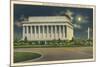 Lincoln Memorial and Washington Monument-null-Mounted Art Print