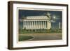 Lincoln Memorial and Washington Monument-null-Framed Art Print