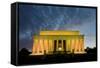 Lincoln Memorial at Night, Washington DC USA-Orhan-Framed Stretched Canvas