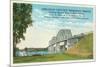 Lincoln Memorial Bridge, Blair, Nebraska-null-Mounted Premium Giclee Print