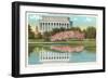 Lincoln Memorial, Cherry Blossoms, Washington D.C.-null-Framed Art Print