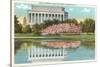 Lincoln Memorial, Cherry Blossoms, Washington D.C.-null-Stretched Canvas