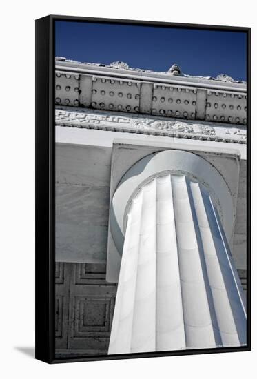 Lincoln Memorial Column Washington DC-null-Framed Stretched Canvas