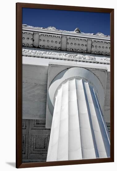 Lincoln Memorial Column Washington DC-null-Framed Photo