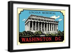 Lincoln Memorial Decal-null-Framed Art Print
