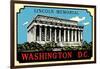 Lincoln Memorial Decal-null-Framed Art Print