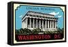 Lincoln Memorial Decal-null-Framed Stretched Canvas