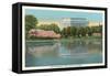 Lincoln Memorial from across the Potomac-null-Framed Stretched Canvas