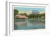 Lincoln Memorial from across the Potomac-null-Framed Art Print