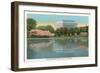 Lincoln Memorial from across the Potomac-null-Framed Premium Giclee Print