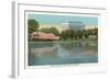 Lincoln Memorial from across the Potomac-null-Framed Art Print