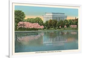 Lincoln Memorial from across the Potomac-null-Framed Art Print