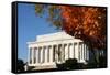 Lincoln Memorial in Autumn-fintastique-Framed Stretched Canvas