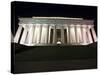 Lincoln Memorial Lit Up at Night, Washinton D.C., USA-Stocktrek Images-Stretched Canvas