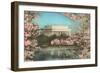 Lincoln Memorial Through Cherry Blossoms-null-Framed Art Print