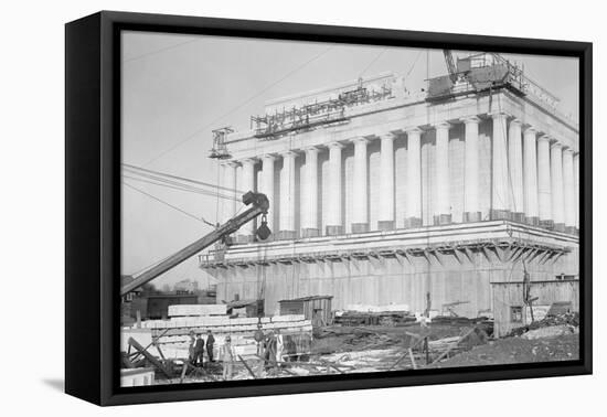 Lincoln Memorial Undergoes Construction-null-Framed Stretched Canvas