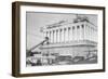 Lincoln Memorial Undergoes Construction-null-Framed Art Print