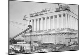 Lincoln Memorial Undergoes Construction-null-Mounted Art Print