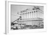 Lincoln Memorial Undergoes Construction-null-Framed Art Print