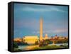 Lincoln Memorial, Washington Monument and Capitol, Washington DC-sborisov-Framed Stretched Canvas