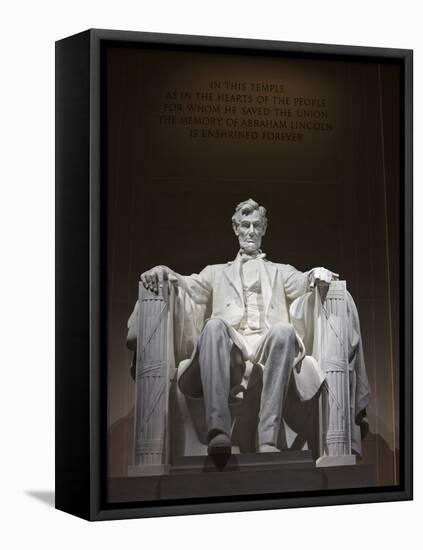 Lincoln Memorial, Washinton D.C., USA-Stocktrek Images-Framed Stretched Canvas