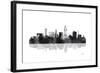 Lincoln Nebraska Skyline BG 1-Marlene Watson-Framed Giclee Print