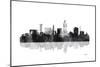 Lincoln Nebraska Skyline BG 1-Marlene Watson-Mounted Giclee Print