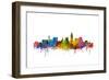 Lincoln Nebraska Skyline-Michael Tompsett-Framed Art Print