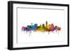 Lincoln Nebraska Skyline-Michael Tompsett-Framed Art Print