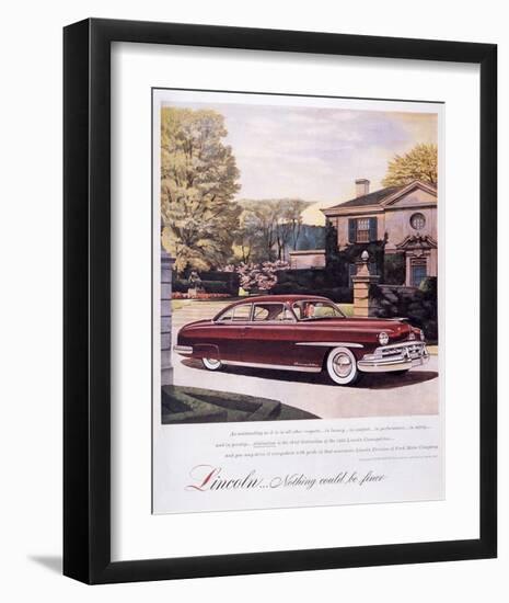 Lincoln-Nothing Could Be Finer-null-Framed Art Print