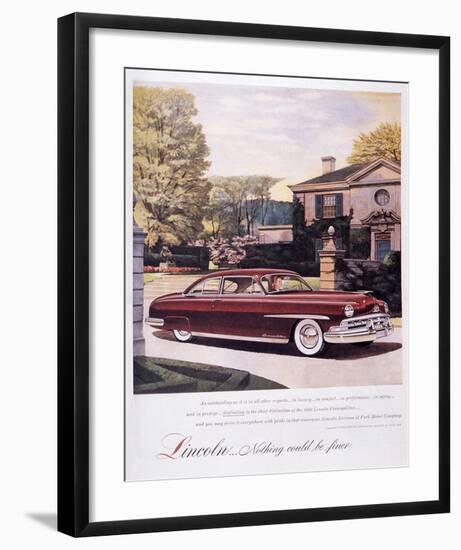 Lincoln-Nothing Could Be Finer-null-Framed Art Print