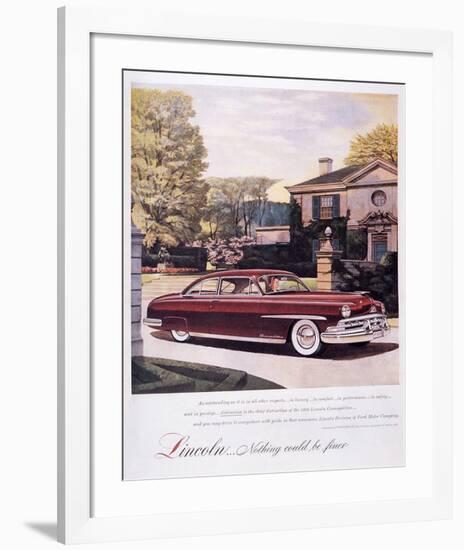 Lincoln-Nothing Could Be Finer-null-Framed Art Print