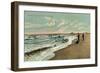 Lincoln Park Beach, Chicago, Illinois-null-Framed Art Print